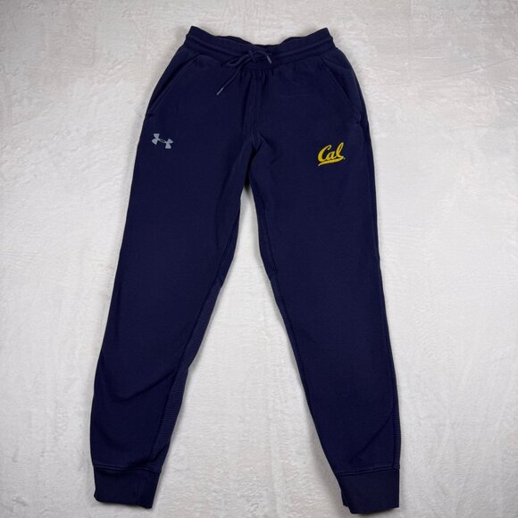 Under Armour Cal Sweatpants Navy Blue Women’s Small Joggers Athletic Pants - Picture 1 of 7